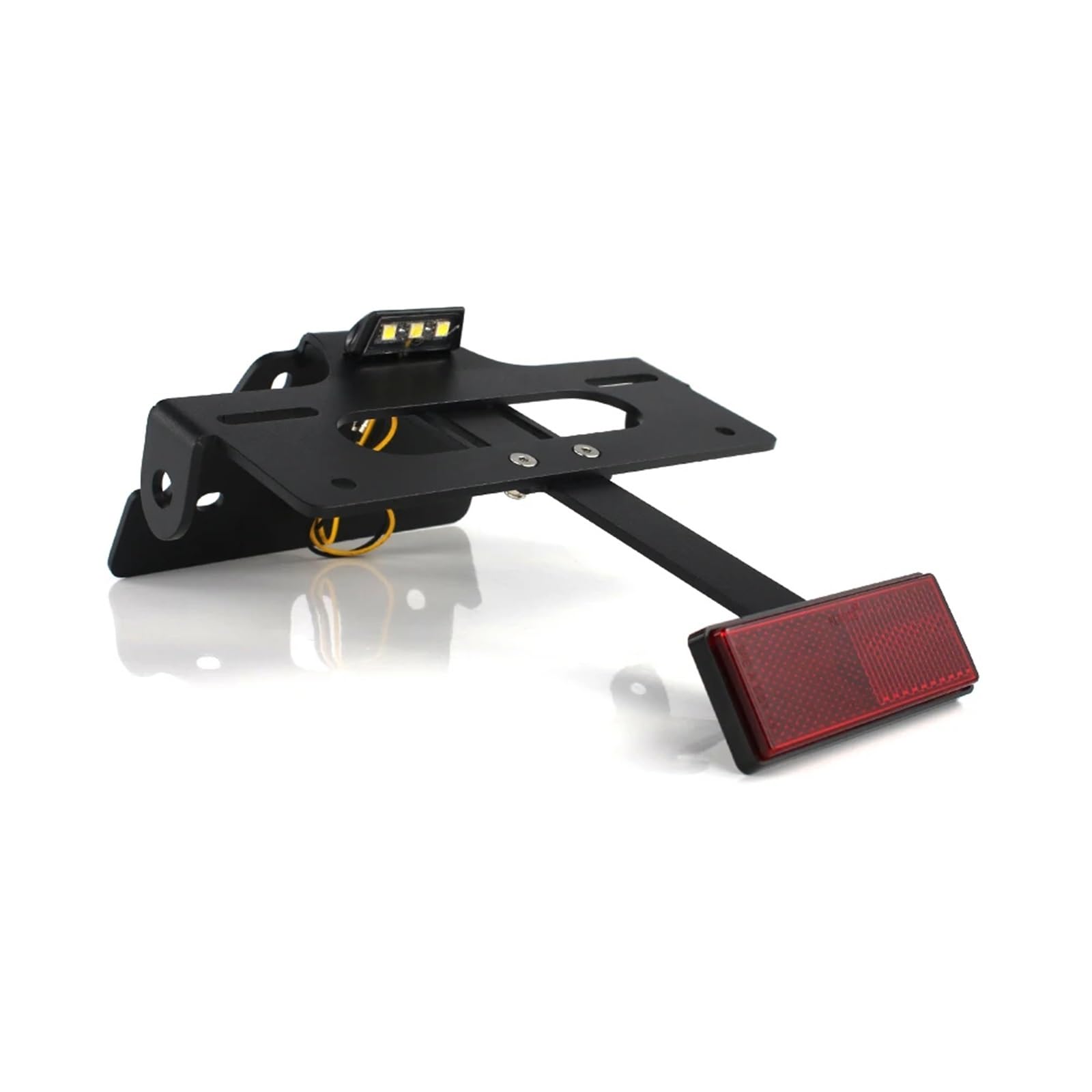 Youmero Motorrad-kennzeichenhalter Kompatibel Mit Lexmoto Für LXR Für SE Für 125 2021 2022 2023 2024 Motorrad-Kennzeichenhalterhalterung, Heckklappe, Kotflügel-Eliminator(with Reflector) von Youmero