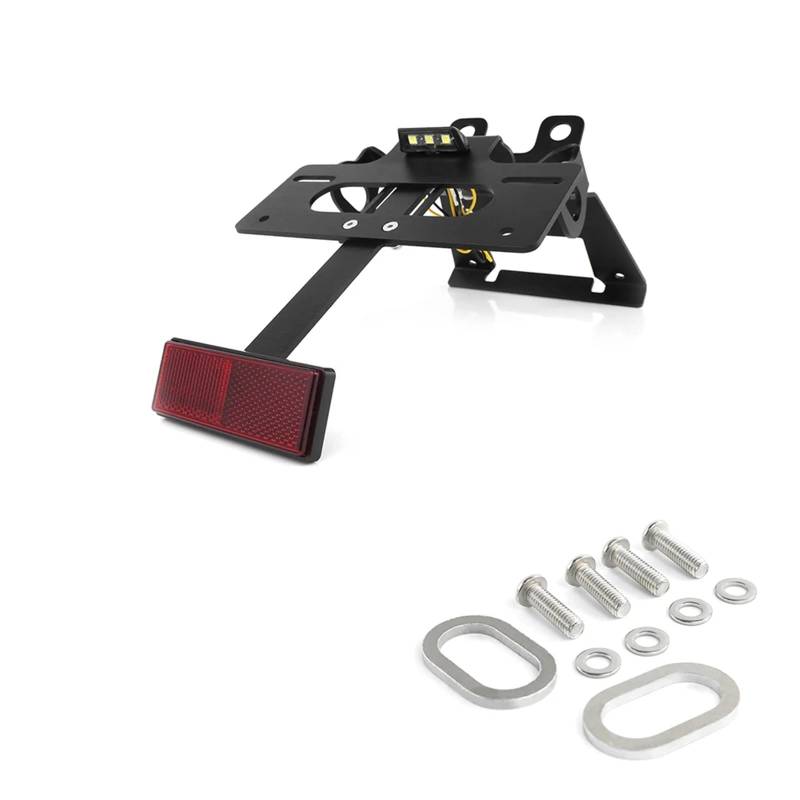 Youmero Motorrad-kennzeichenhalter Kompatibel Mit NT1100 2022-2024 Motorrad-Kennzeichenhalter, Ersatz Für Die Hintere Heckklappe, Kotflügel-Eliminierungshalterung(with Reflector) von Youmero