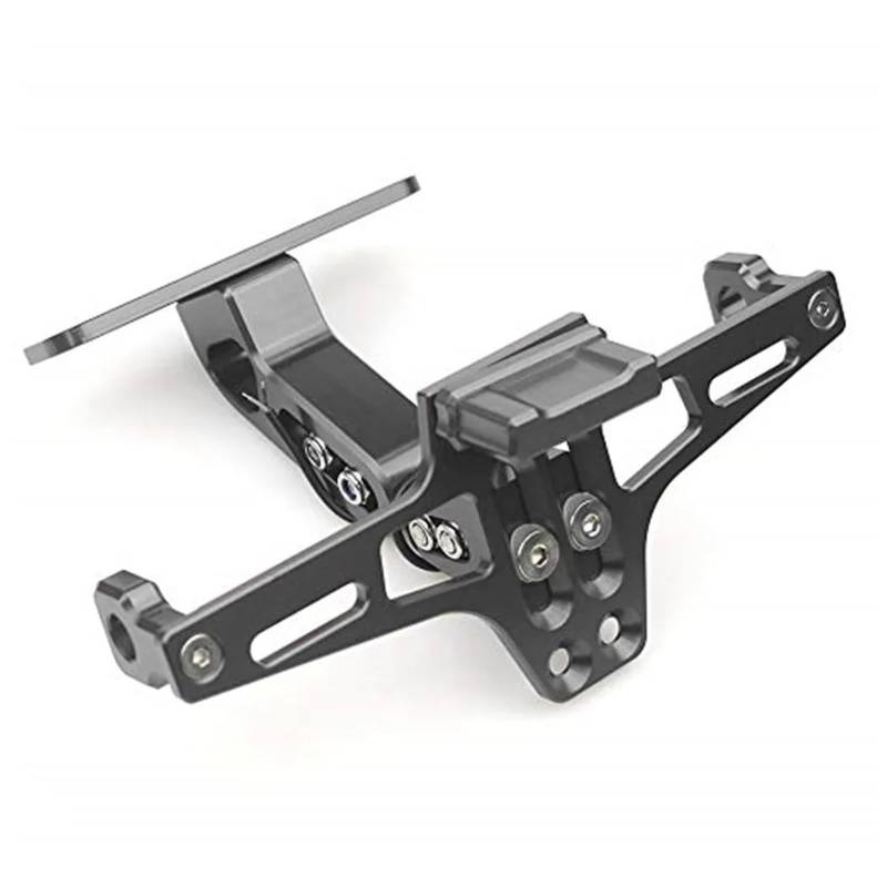 Youmero Motorrad-kennzeichenhalter Kompatibel Mit Suzuki Für GS500 Für SV650 Motorrad, Verstellbarer Kennzeichenhalter Hinten Mit Lichtersatz(Tintanium) von Youmero