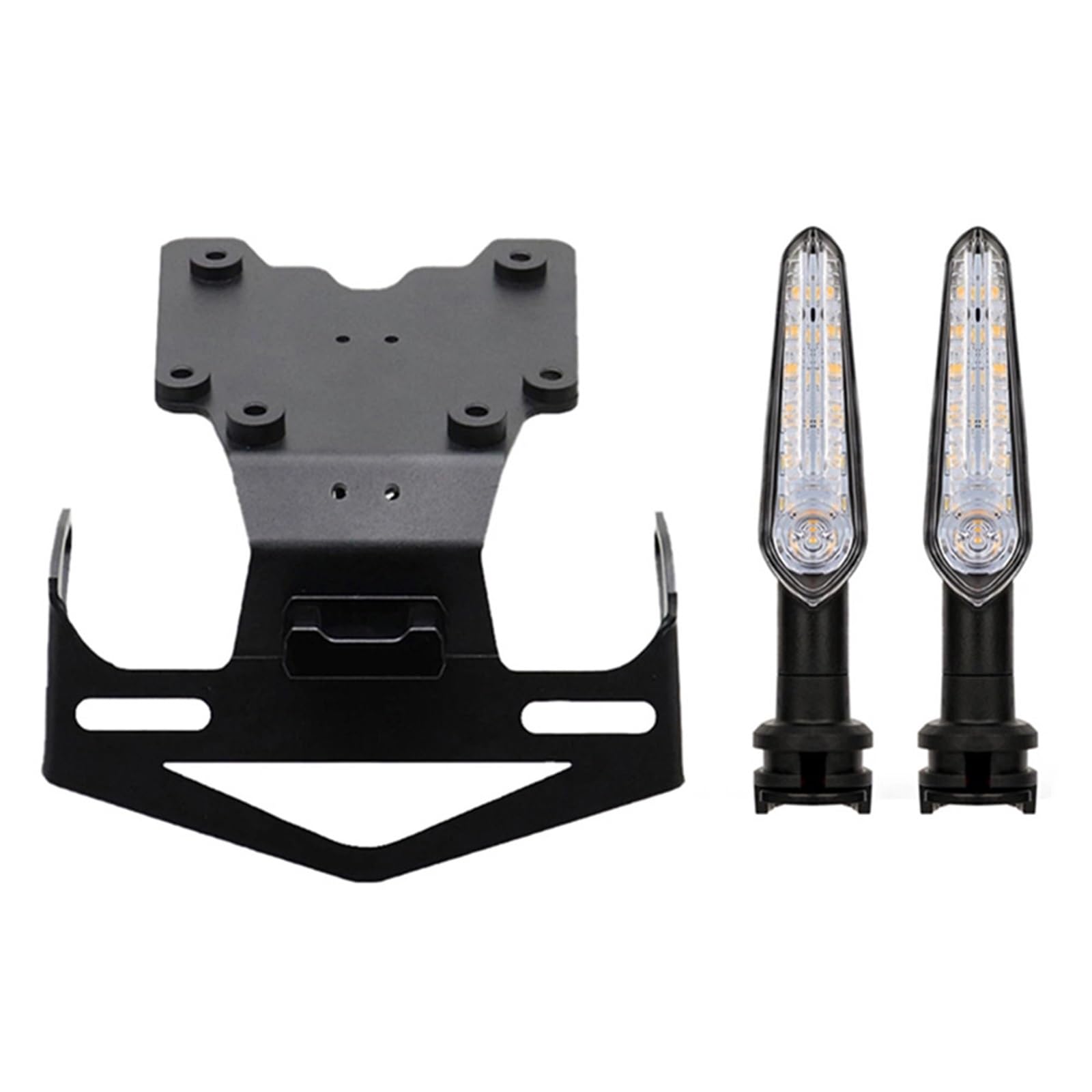 motorrad-kennzeichenhalter Kompatibel Mit TX690Z Für XTZ690 Für Tenere Für 700 Für Rallye 2019-2021 2023 Verstellbarer Motorrad-Rücklichthalter Universelle Hintere Halterung(With signal light) von Youmero