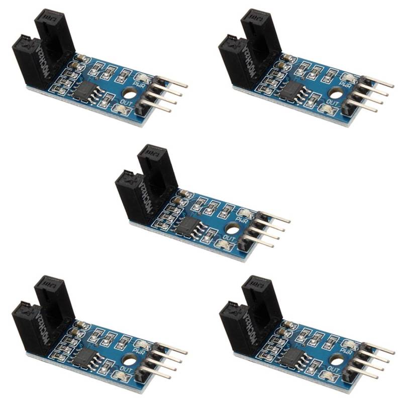 YOUMILE 5er Pack Slot Typ IR Optokoppler Geschwindigkeitssensor Modul LM393 für Arduino von Youmile
