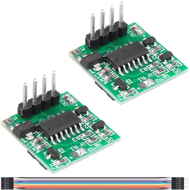 Youmile 2 Stück 10S-24H Einstellbares Timer-Modul Timer-Schalter Controller-Platine Stetig einstellbares Verzögerungsmodul 10s bis 24h mit DuPont-Kabel von Youmile