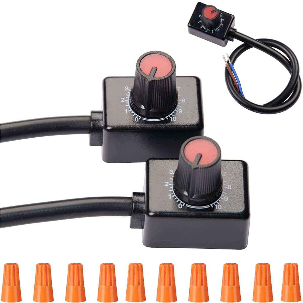 Youmile 2 Stück DC 0/1–10 V Knopf LED Dimmer Mini Controller Drehschalter PWM Dimmen mit Knopfkappe für 0/1–10 V dimmbare LED-Treiber zur Steuerung der Innenbeleuchtung Wachstumslampe Youmile 2 Stück DC 0/1–10 V Knopf LED Dimmer Mini Controller Drehschalter PWM Dimmen mit Knopfkappe für 0/1–10 V dimmbare LED-Treiber zur Steuerung der Innenbeleuchtung Wachstumslampe von Youmile