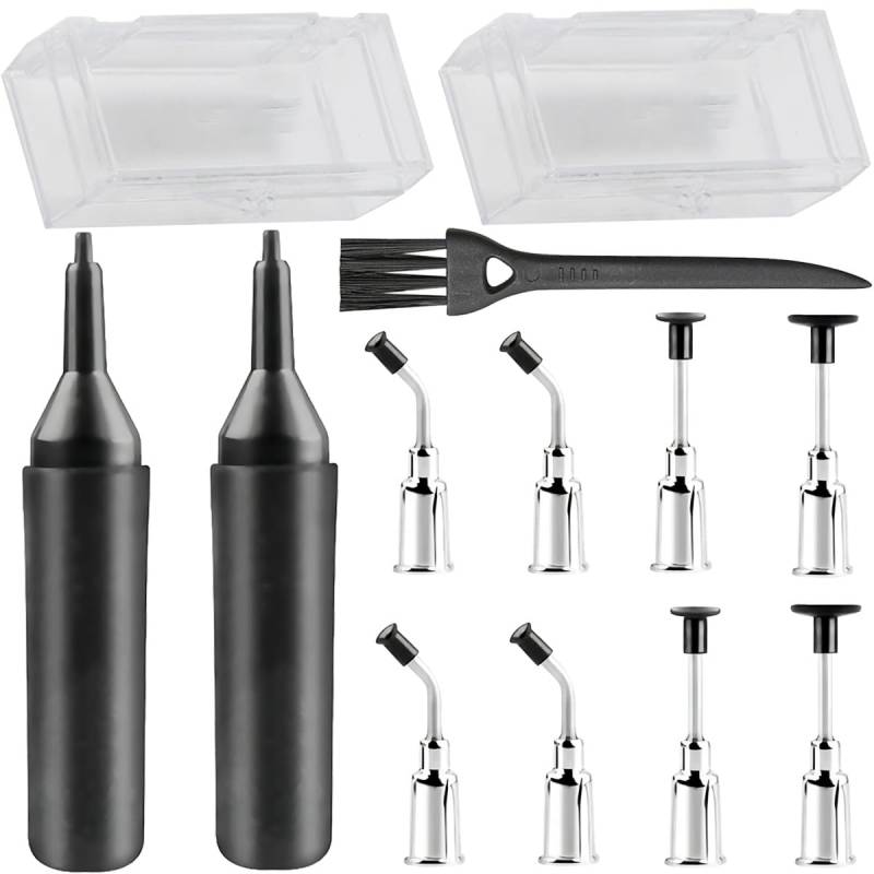 Youmile 2 Stück IC-Abzieher Vakuum-Saugnapf IC Abziehwerkzeug Chip Entferner Werkzeug Leiterplatte Chip-Puller mit Saugnäpfen Saugnäpfen Aufbewahrungsbox für QFP TSOP TSSOP Chip IC Entnahme von Youmile