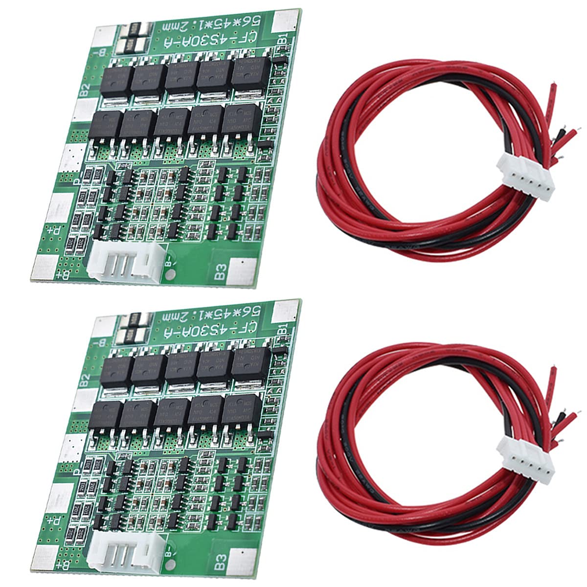 Youmile 2 Stück PCB-Schutzplatine 30A 14,8 V Lithium-Ionen-18650-Batterie BMS Packs Integrated Circuits Module Youmile 2 Stück PCB-Schutzplatine 30A 14,8 V Lithium-Ionen-18650-Batterie BMS Packs Integrated Circuits Module von Youmile