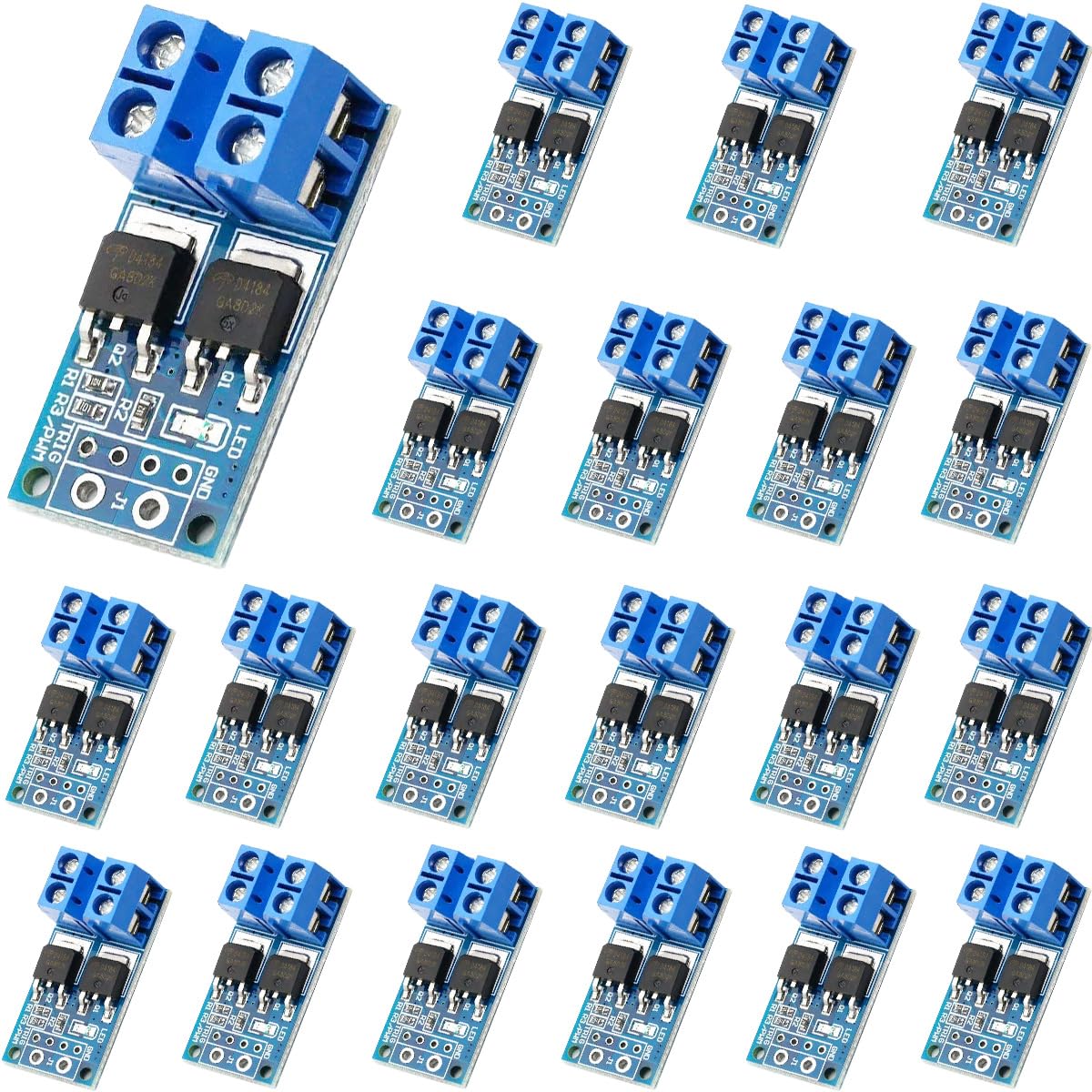Youmile 20 Stück MOS Schalter Drive Modul 15A Dual High-Power 400W MOS FET Trigger Schalter Drive Modul 0-20KHz PWM Einstellung Elektronischer Schalter Control Board DC 5V-36V Motor Speed Controller Youmile 20 Stück MOS Schalter Drive Modul 15A Dual High-Power 400W MOS FET Trigger Schalter Drive Modul 0-20KHz PWM Einstellung Elektronischer Schalter Control Board DC 5V-36V Motor Speed Controller von Youmile