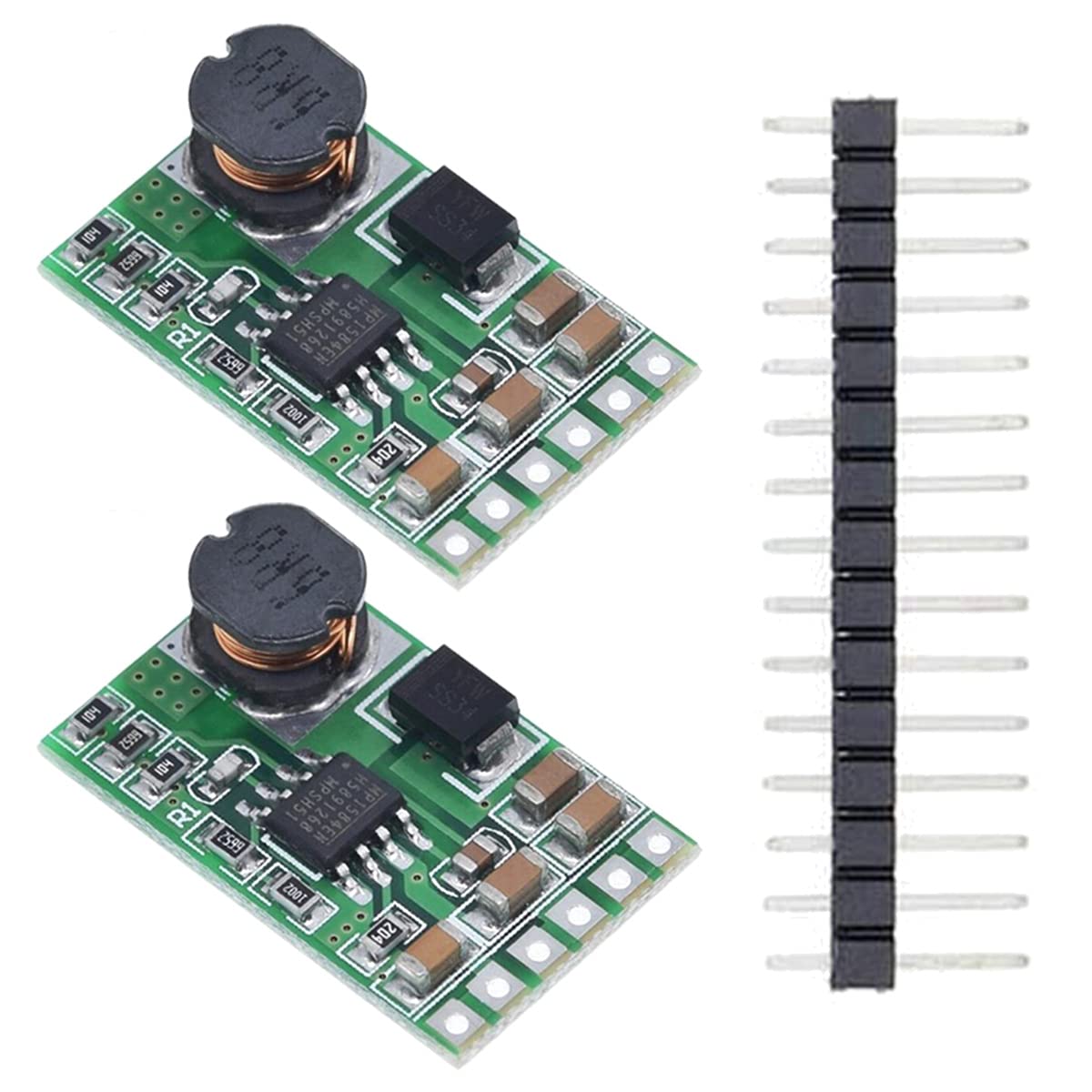 Youmile 2PCS DC-DC Buck Converter 4.5V-27V zu 3V 3.3V 3.7V 5V 6V 7.5 9V 12V Step Down Netzteil Hocheffizientes Spannungsreglermodul DD2712SA mit Stiftleiste Youmile 2PCS DC-DC Buck Converter 4.5V-27V zu 3V 3.3V 3.7V 5V 6V 7.5 9V 12V Step Down Netzteil Hocheffizientes Spannungsreglermodul DD2712SA mit Stiftleiste von Youmile