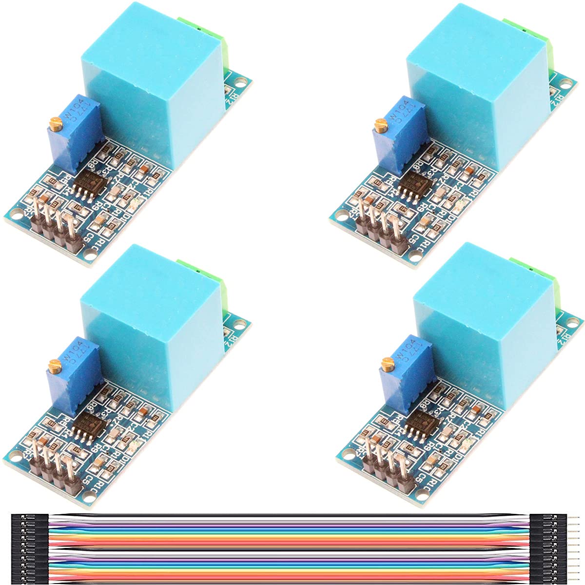Youmile 4 Stk ZMPT101B Active Single Phase Voltage Transformer Modul Spannungswandlermodul, 5-30V einphasige Wechselstrom-Sensorplatine mit aktivem Ausgang, Versorgungsspannung mit Dupont-Leitung Youmile 4 Stk ZMPT101B Active Single Phase Voltage Transformer Modul Spannungswandlermodul, 5-30V einphasige Wechselstrom-Sensorplatine mit aktivem Ausgang, Versorgungsspannung mit Dupont-Leitung von Youmile