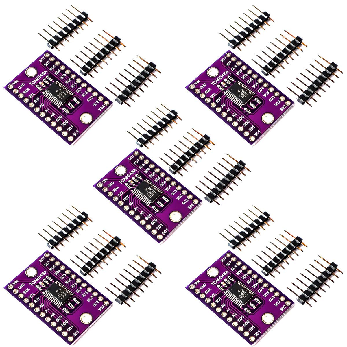 Youmile 5PACK-Erweiterungskarte TCA9548A I2C IIC-Multiplexer-Breakout-Karte 8-Kanal-Erweiterungskarte für Arduino Youmile 5PACK-Erweiterungskarte TCA9548A I2C IIC-Multiplexer-Breakout-Karte 8-Kanal-Erweiterungskarte für Arduino von Youmile