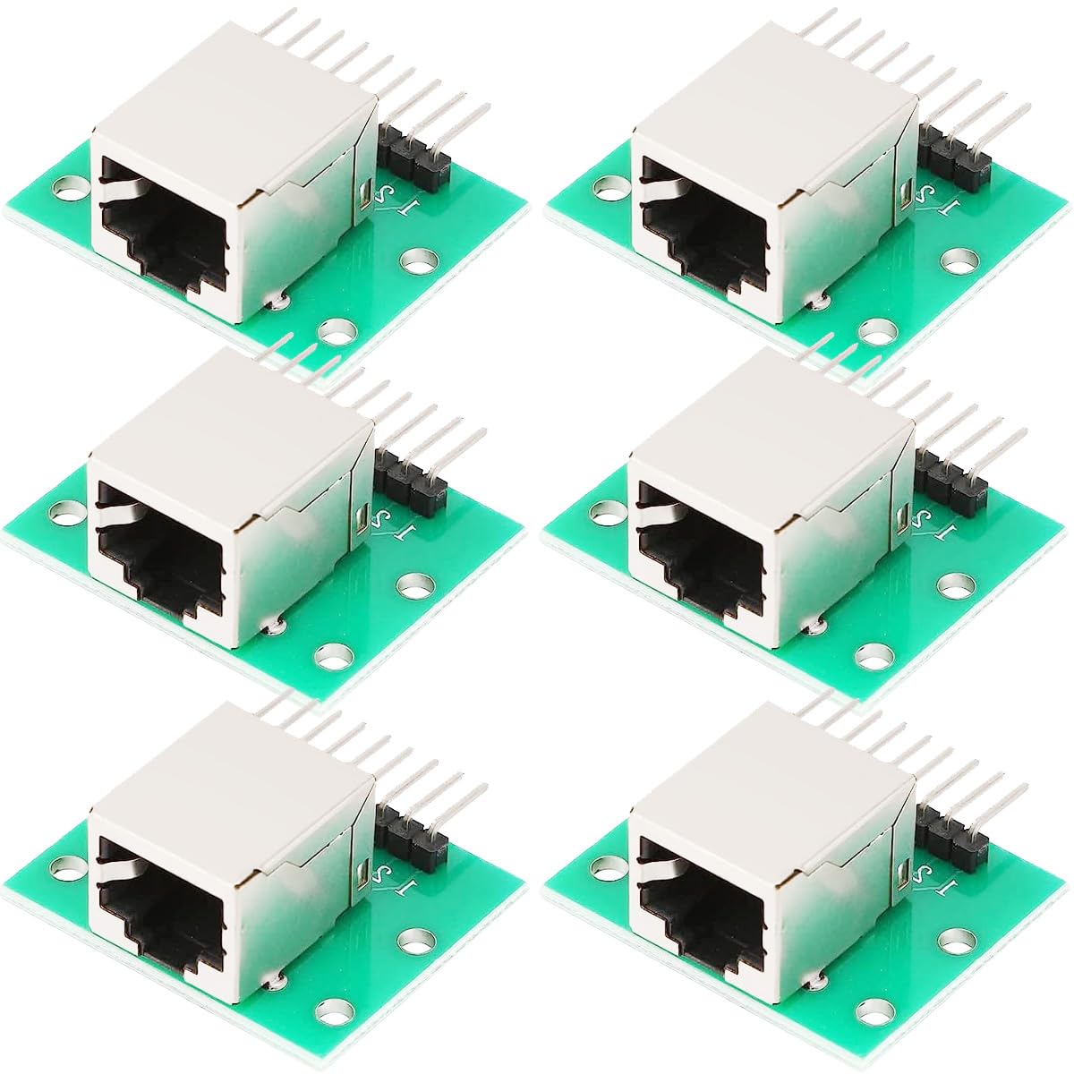 Youmile 6 Stück RJ45 Stecker Board 8-poliges Breakout Board Kit Horizontale Buchse PCB Board eaders Netzwerk Port Adapter Test Board für Ethernet DMX-512 RS-485 RS-422 RS-232 Youmile 6 Stück RJ45 Stecker Board 8-poliges Breakout Board Kit Horizontale Buchse PCB Board eaders Netzwerk Port Adapter Test Board für Ethernet DMX-512 RS-485 RS-422 RS-232 von Youmile