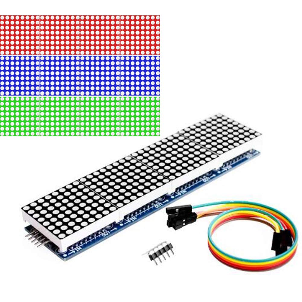 Youmile 8x32 Dot Matrix Single Blue Light MCU Control LED-Anzeigemodul für Arduino/MCU/51/AVR/STM32/Raspberry Pi Youmile 8x32 Dot Matrix Single Blue Light MCU Control LED-Anzeigemodul für Arduino/MCU/51/AVR/STM32/Raspberry Pi von Youmile