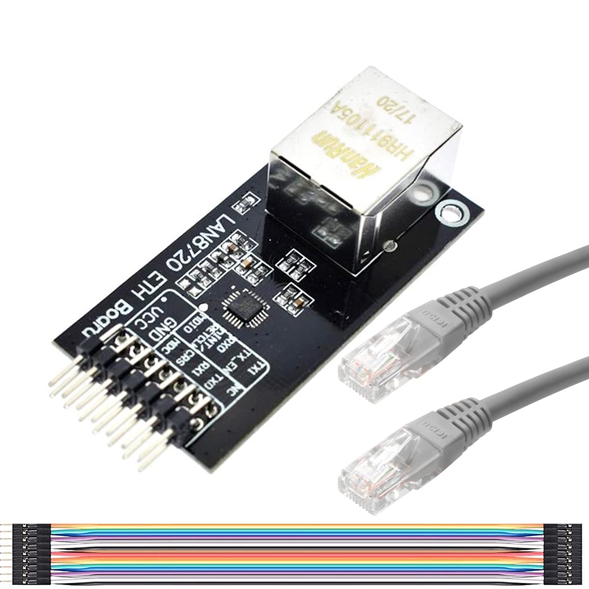 Youmile LAN8720 Ethernet Board Modul Smart Electronics LAN8720 Modul Ethernet Transceiver mit 1m CAT5 Netzwerkkabel DuPont Kabel für Arduino DIY Youmile LAN8720 Ethernet Board Modul Smart Electronics LAN8720 Modul Ethernet Transceiver mit 1m CAT5 Netzwerkkabel DuPont Kabel für Arduino DIY von Youmile
