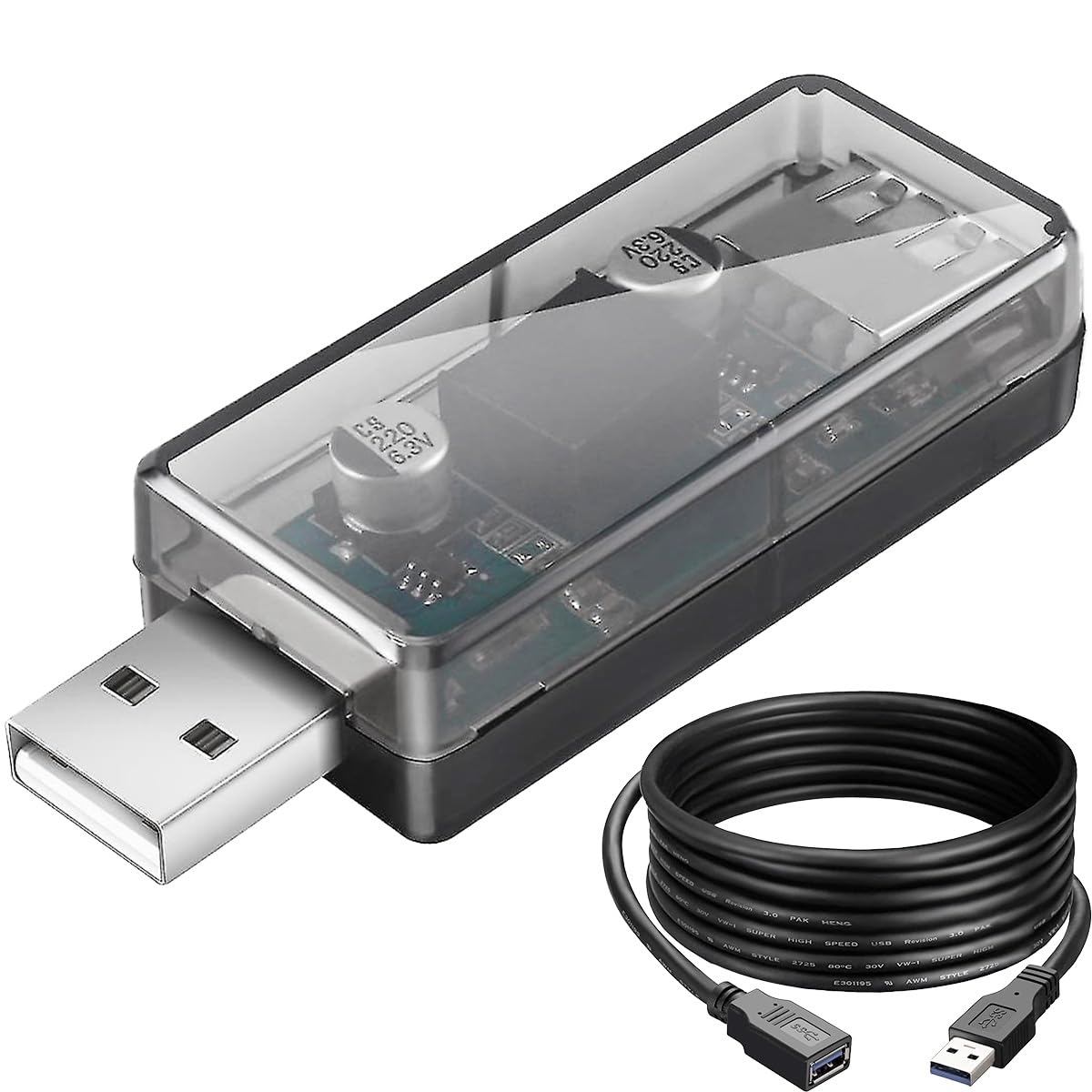 Youmile USB-Isolator-Modul USB-zu-USB-Spannungsisolator-Karte ADUM3160 Chip Digital Signal Audio Power Isolator 12Mbps USB 2.0 ESD Schutz mit USB-Verlängerungskabel Youmile USB-Isolator-Modul USB-zu-USB-Spannungsisolator-Karte ADUM3160 Chip Digital Signal Audio Power Isolator 12Mbps USB 2.0 ESD Schutz mit USB-Verlängerungskabel von Youmile