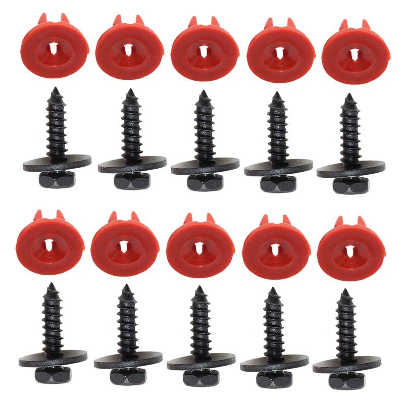 20 x Unterseite Schild Befestigungen Motor Undertray Cover Clips kompatibel mit Ford Focus von Young Wolf