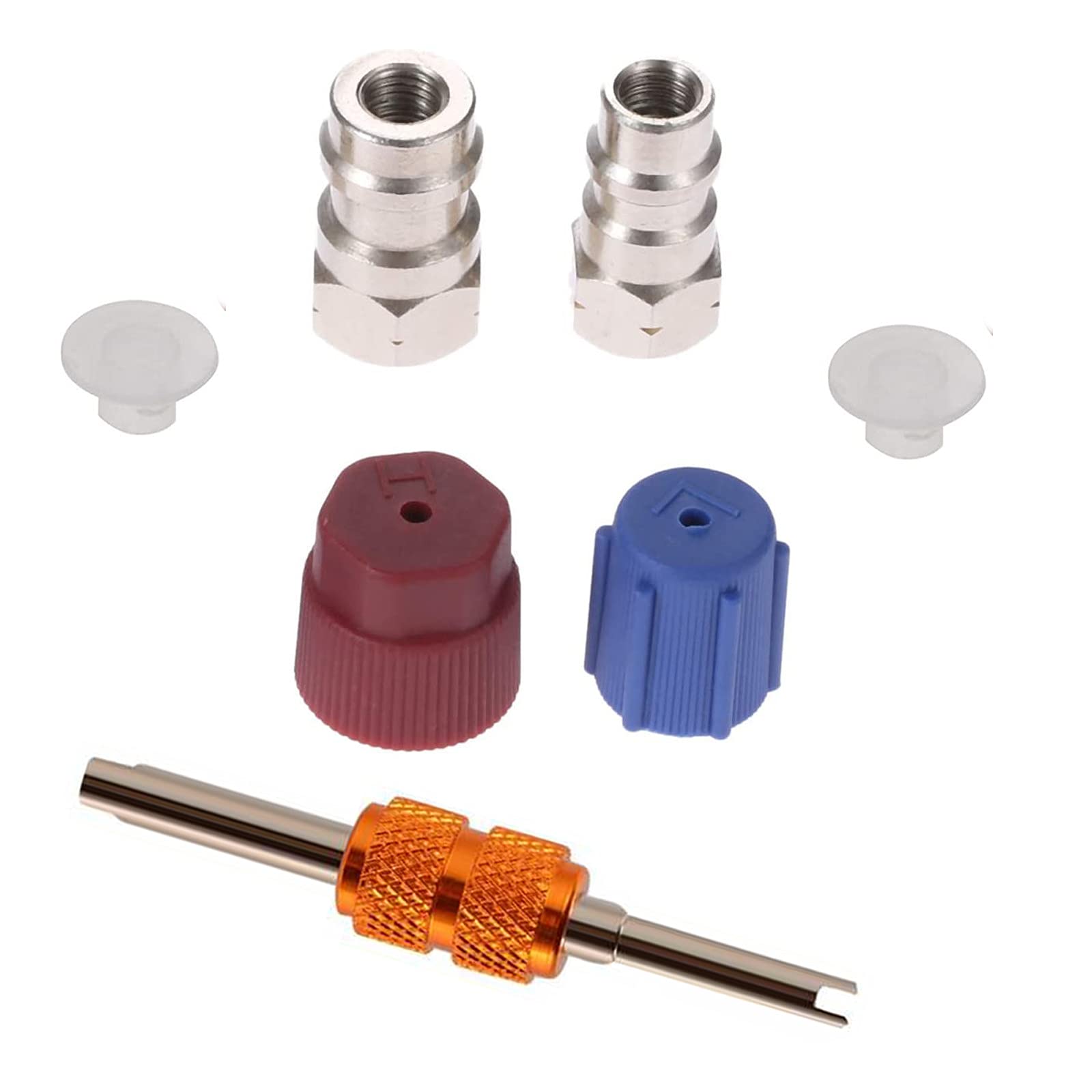 Auto-Umrüst-Adapter-Set für A/C R-12 auf R-134a Auto-Umrüst-Adapter-Set für A/C R-12 auf R-134a von Young Wolf