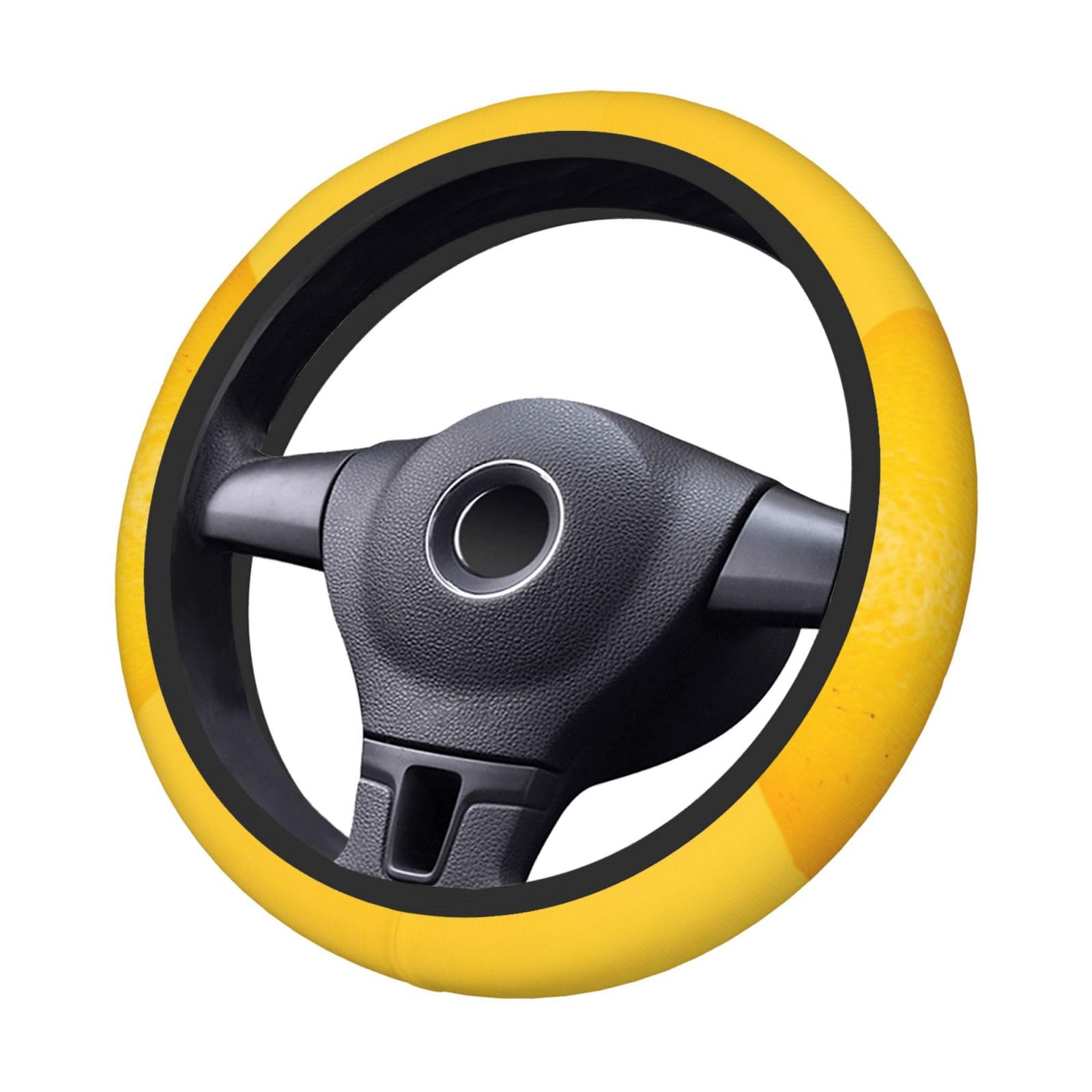 Zitrone auf gelbem Hintergrund Lenkrad Abdeckung Rutschfeste Auto Lenkrad Schutz Abdeckung Elastische Lenkradbezüge für Auto Lenkrad Protector Universal Zitrone auf gelbem Hintergrund Lenkrad Abdeckung Rutschfeste Auto Lenkrad Schutz Abdeckung Elastische Lenkradbezüge für Auto Lenkrad Protector Universal von YoupO