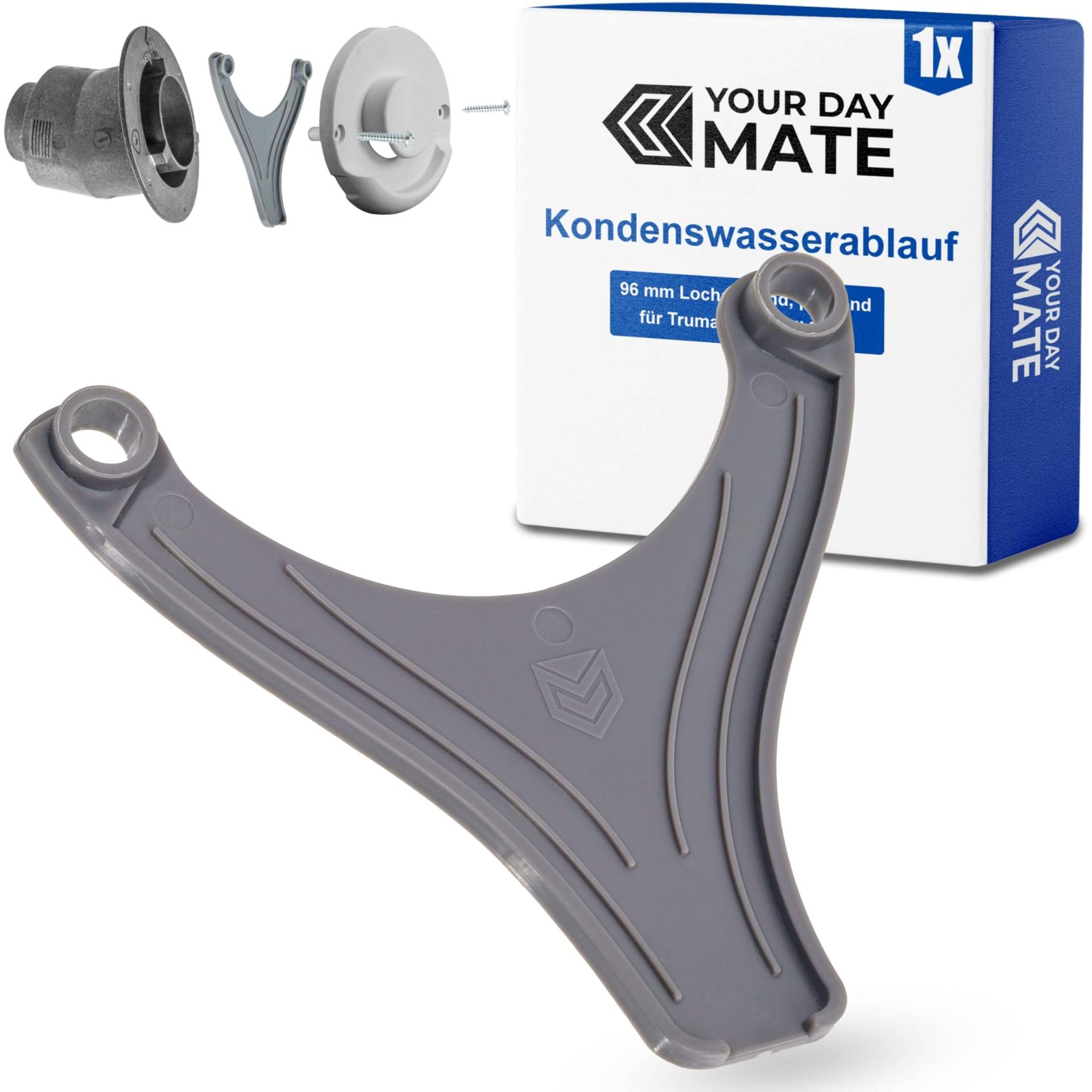 Kondenswasser Ablauf für Wohnwagen Heizung, 1 Stück, kompatibel mit TRUMA Kaminteil ZR80, 96 mm Lochabstand, in Grau, Kaminschild Abfluss gegen Dreck- und Eisbildung, Kappe Kaminabdeckung Abgasrohr Kondenswasser Ablauf für Wohnwagen Heizung, 1 Stück, kompatibel mit TRUMA Kaminteil ZR80, 96 mm Lochabstand, in Grau, Kaminschild Abfluss gegen Dreck- und Eisbildung, Kappe Kaminabdeckung Abgasrohr von Your Day Mate