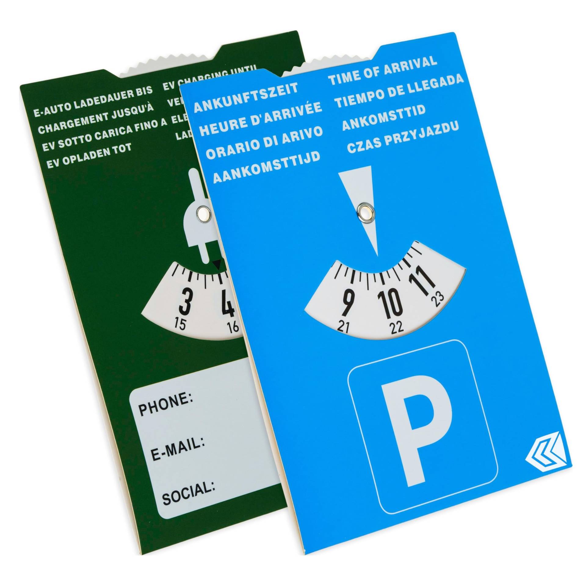 Parkscheibe für E-Auto, 2 Stück, 2in1 mit Ladedauer, aus Papier, Parkuhr für Ladesäule, für E Auto und Plug-In-Hybrid, Parking Disc Blue, Parkscheiben, Parkkarte, blaue Papier Park Scheibe Karte Parkscheibe für E-Auto, 2 Stück, 2in1 mit Ladedauer, aus Papier, Parkuhr für Ladesäule, für E Auto und Plug-In-Hybrid, Parking Disc Blue, Parkscheiben, Parkkarte, blaue Papier Park Scheibe Karte von Your Day Mate