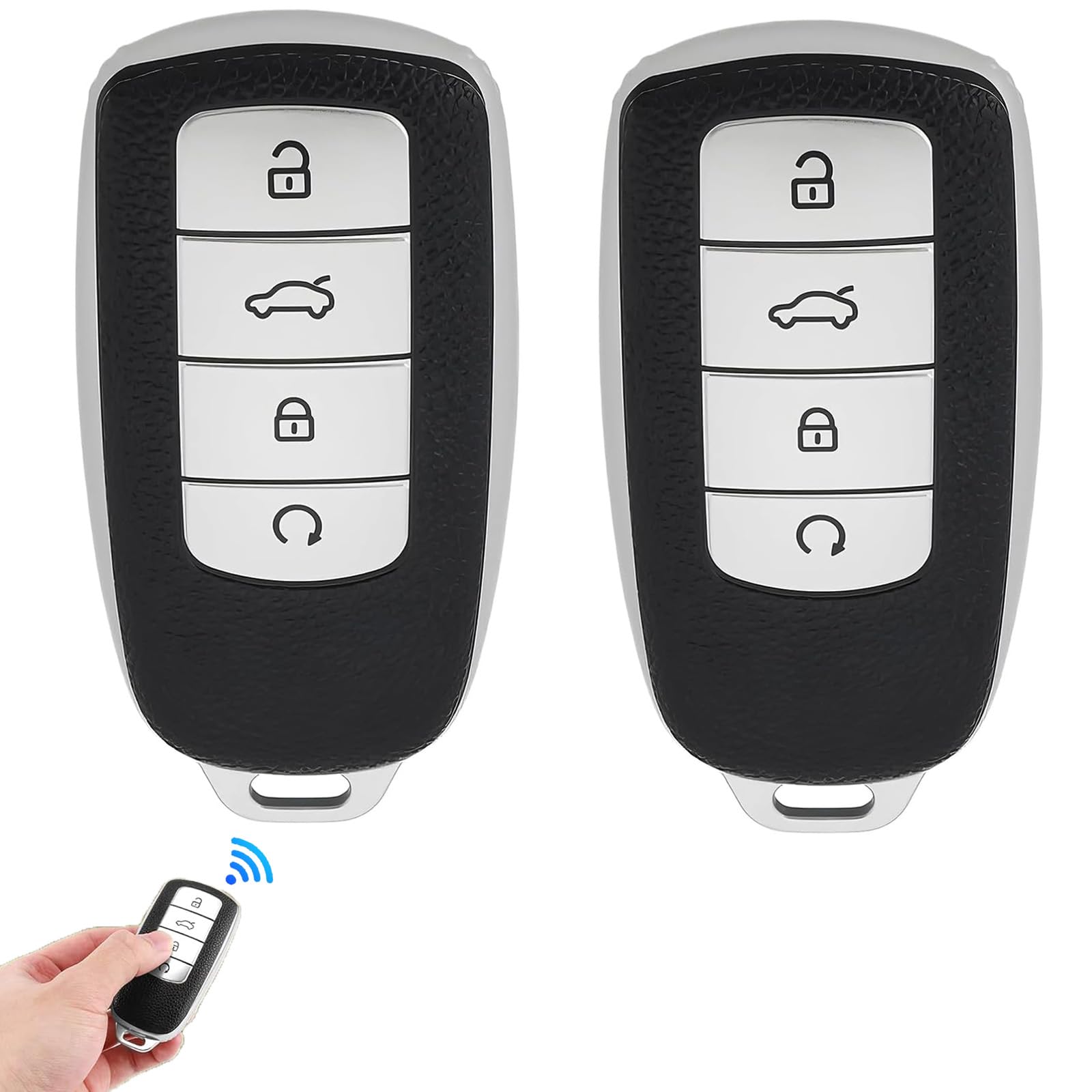 2 Stück Autoschlüssel-Abdeckung, weiche TPU-Fernbedienung, 4-Tasten-Schlüsseltasche, Autoschlüssel-Zubehör, kompatibel mit Chery Omoda 5, Tiggo, 8, Pro, 8 Plus, 2 Stück 2 Stück Autoschlüssel-Abdeckung, weiche TPU-Fernbedienung, 4-Tasten-Schlüsseltasche, Autoschlüssel-Zubehör, kompatibel mit Chery Omoda 5, Tiggo, 8, Pro, 8 Plus, 2 Stück von YouthLoxus