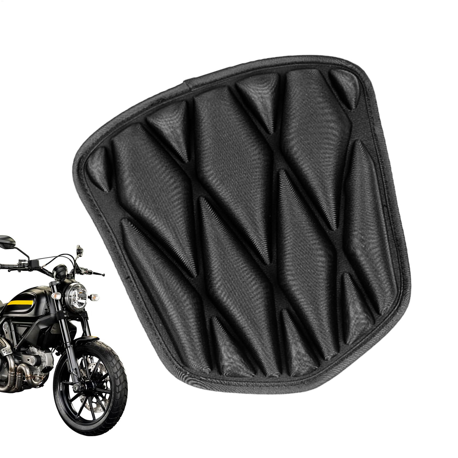 Yplkm Sitzkissen Für Motorrad | Bequemes Motorrad Sitzpolster | Schockabsorbierend Atmungsaktives 3D-Sitzpolster Für Erwachsene Männer Bei Langen Fahrten Yplkm Sitzkissen Für Motorrad | Bequemes Motorrad Sitzpolster | Schockabsorbierend Atmungsaktives 3D-Sitzpolster Für Erwachsene Männer Bei Langen Fahrten von Yplkm