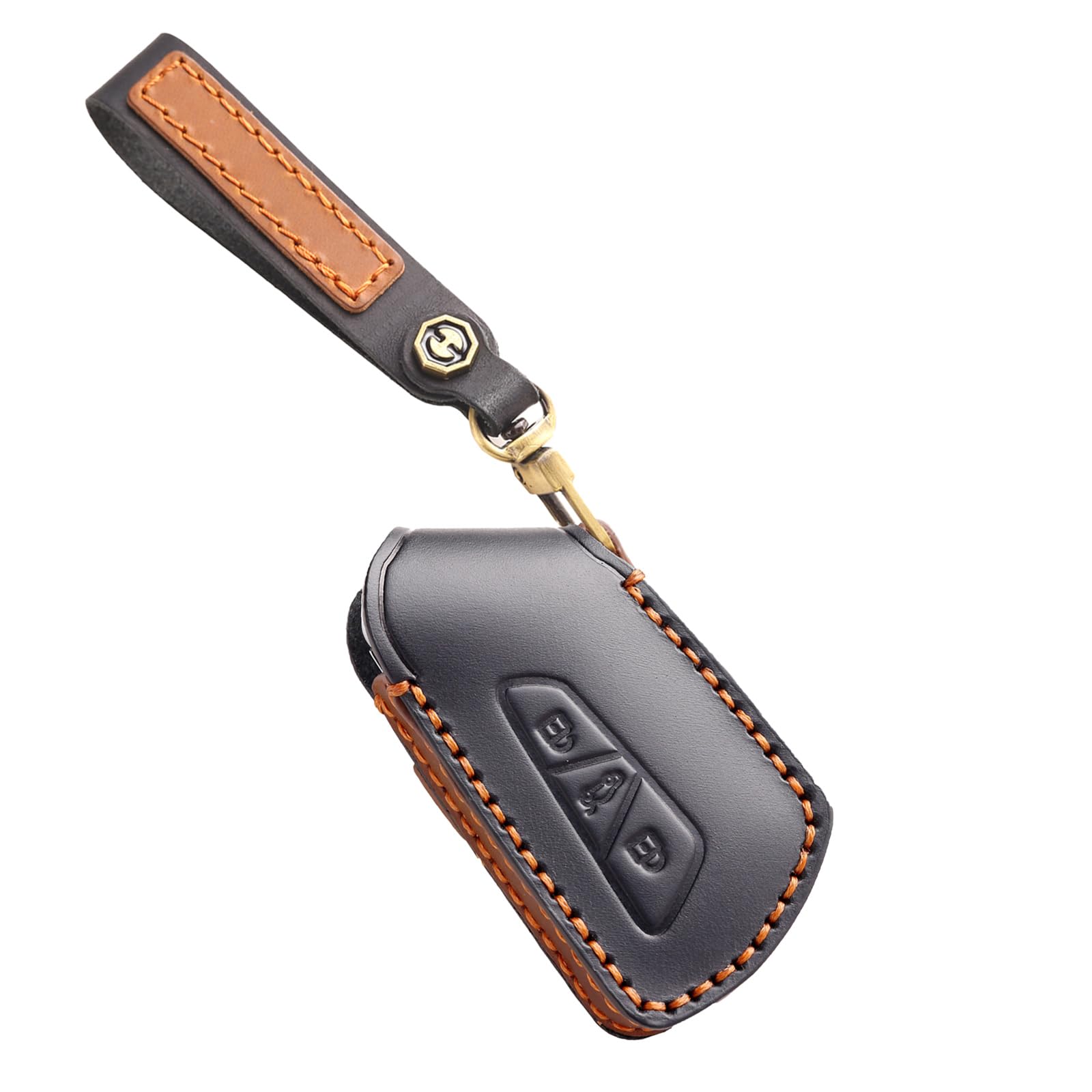 Ysbxitu Autoschlüssel Case Abdeckung Schlüsselbund Leder Schlüssel Gehäuse Schlüsselhülle Passt für VW Golf 8 Seat Leon MK 4 Tarraco Ateca Octavia Schlüsselanhänger keyless go Schutz 3 Tasten-Schwarz Ysbxitu Autoschlüssel Case Abdeckung Schlüsselbund Leder Schlüssel Gehäuse Schlüsselhülle Passt für VW Golf 8 Seat Leon MK 4 Tarraco Ateca Octavia Schlüsselanhänger keyless go Schutz 3 Tasten-Schwarz von Ysbxitu