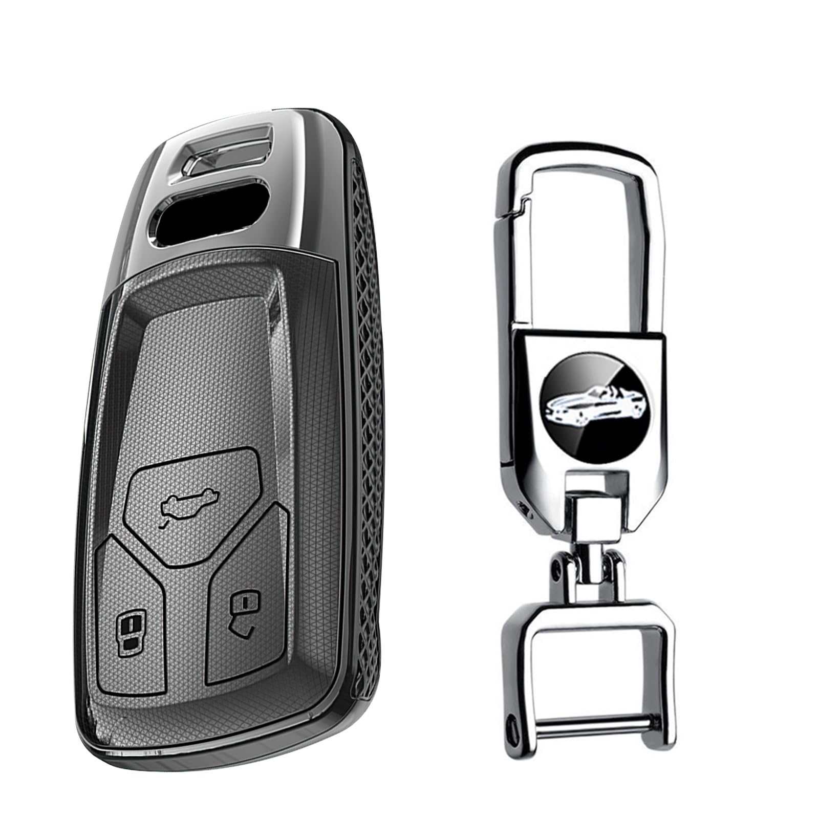 Ysbxitu Autoschlüssel Hülle Schlüsselcase Passt für Audi A4 S4 RS4 B9 / A5 F5 S5 RS5 / A6 / A7 C8 / A8 S8 D5 / Q2 / Q5 SQ5 FY / Q7 SQ7 4M / TT FV TTS TTRS / R8 Schlüsselgehäuse Schlüsseletui Ysbxitu Autoschlüssel Hülle Schlüsselcase Passt für Audi A4 S4 RS4 B9 / A5 F5 S5 RS5 / A6 / A7 C8 / A8 S8 D5 / Q2 / Q5 SQ5 FY / Q7 SQ7 4M / TT FV TTS TTRS / R8 Schlüsselgehäuse Schlüsseletui von Ysbxitu