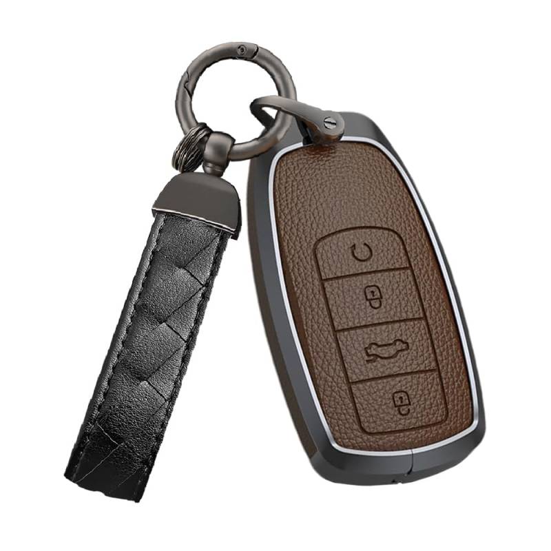 Ysbxitu Key Cover-Leichtes Synthetisches Metall kompatibel mit Chery Omoda 5 C5 Tigo 7 8 Pro Max Tigo 7 8 Plus Arrizo 5 Plus Schlüsselbox keyless go Schutz von Ysbxitu