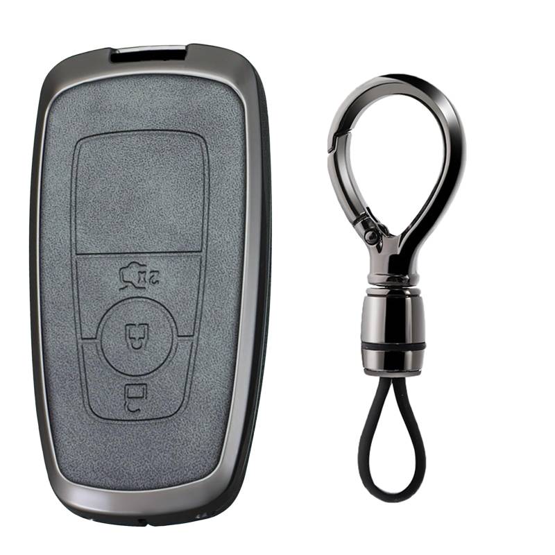 Ysbxitu Schlüssel Hülle Mit Autoschlüssel Hülle Passt für Ford Edge Mustang S-Max Explorer Fusion 2019 Schlüsselbund Schlüsselgehäuse Auto Schlüssel Cover Schlüsselcover Schlüssel Gehäuse Geschenkidee von Ysbxitu