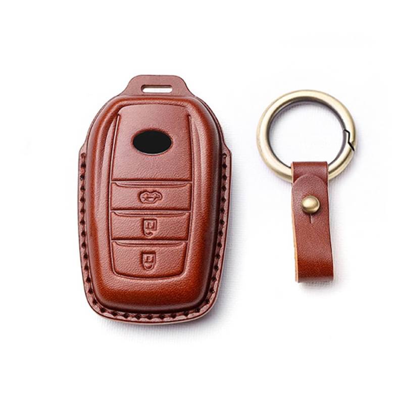 Ysbxitu Schlüsselhülle Schutz Etui Zubehör Passt für Toyota Yaris Cross Hybrid Corolla RAV4 Prius Camry Auris Fortuner Highlander gr 2020-2024 Fernbedienung Cover Key Case von Ysbxitu