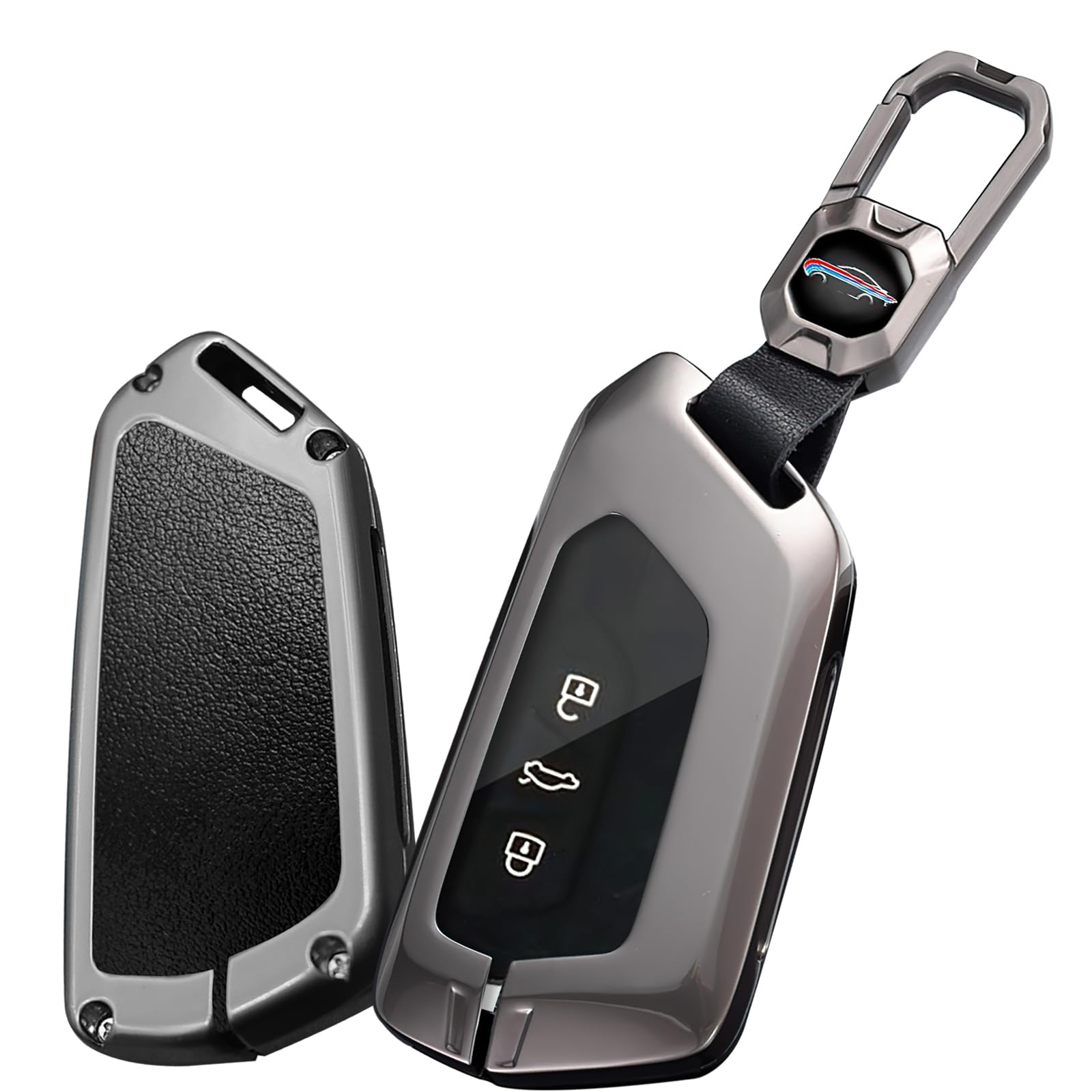 Ysbxitu Schlüsselhülle aus Leder Schlüsselband Auto Schlüssel Cover Hülle Passt für VW Golf 8 MK8 ID.3 ID.4 5 Formentor für Skoda Octavia A8 Enyaq Schlüsseletui Schlüsselcase Zubehör C Schwarz Ysbxitu Schlüsselhülle aus Leder Schlüsselband Auto Schlüssel Cover Hülle Passt für VW Golf 8 MK8 ID.3 ID.4 5 Formentor für Skoda Octavia A8 Enyaq Schlüsseletui Schlüsselcase Zubehör C Schwarz von Ysbxitu