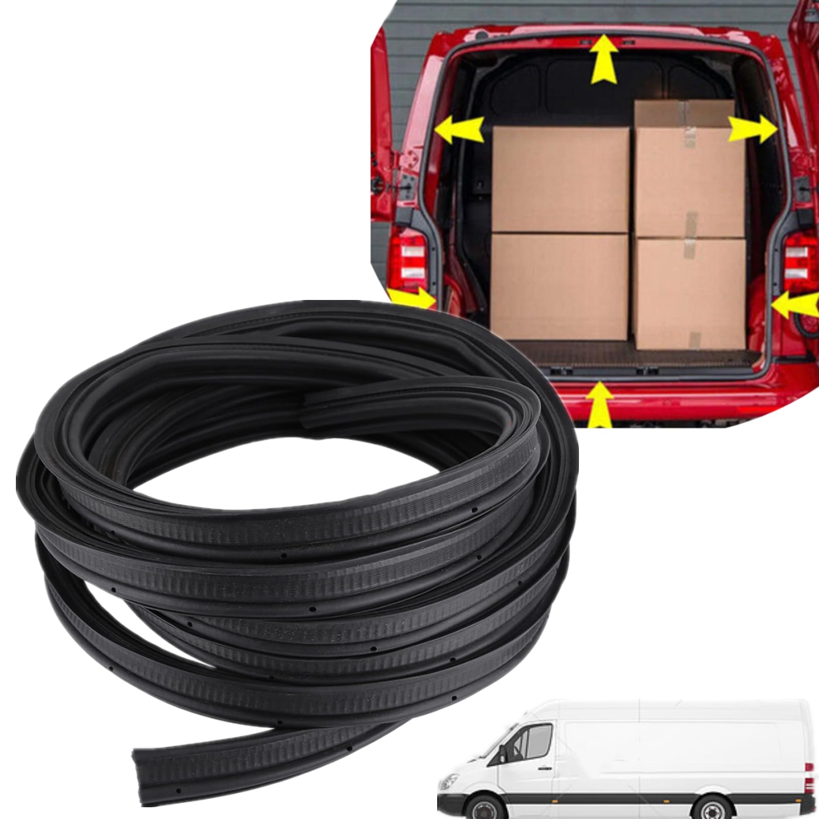 5.4M Heckklappendichtung Dichtung Heckklappe Kompatibel für VW Transporter T4 Rahmendichtung, Gummidichtung Alle Modelle Bus Kasten 721827705B Auto Türdichtung 5.4M Heckklappendichtung Dichtung Heckklappe Kompatibel für VW Transporter T4 Rahmendichtung, Gummidichtung Alle Modelle Bus Kasten 721827705B Auto Türdichtung von Ysimee