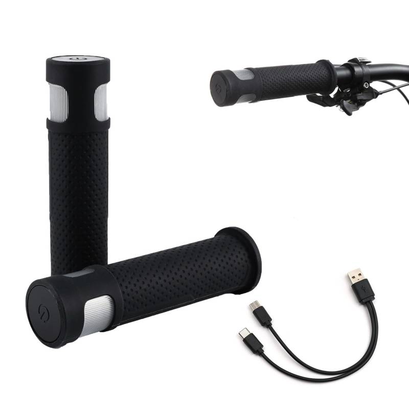 Lenkerabdeckung, Mountainbike Blinker für 22mm Lenker Scooter Blinklicht Griff mit 5 Beleuchtungsmodi Fahrrad Blinker mit 140 mAh Lithiumbatterie für die meisten Fahrradlenker auf dem Markt von Ysislybin