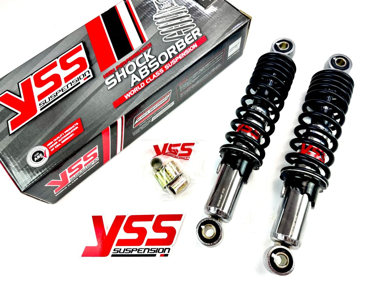 YSS PRO-X Öldruck chrom/schwarz Federbeine 260mm einstellbare Stoßdämpfer Kre... von Yss