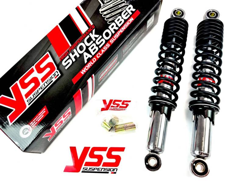 YSS PRO-X Öldruck chrom/schwarz Federbeine 320mm einstellbare Stoßdämpfer Her... von Yss