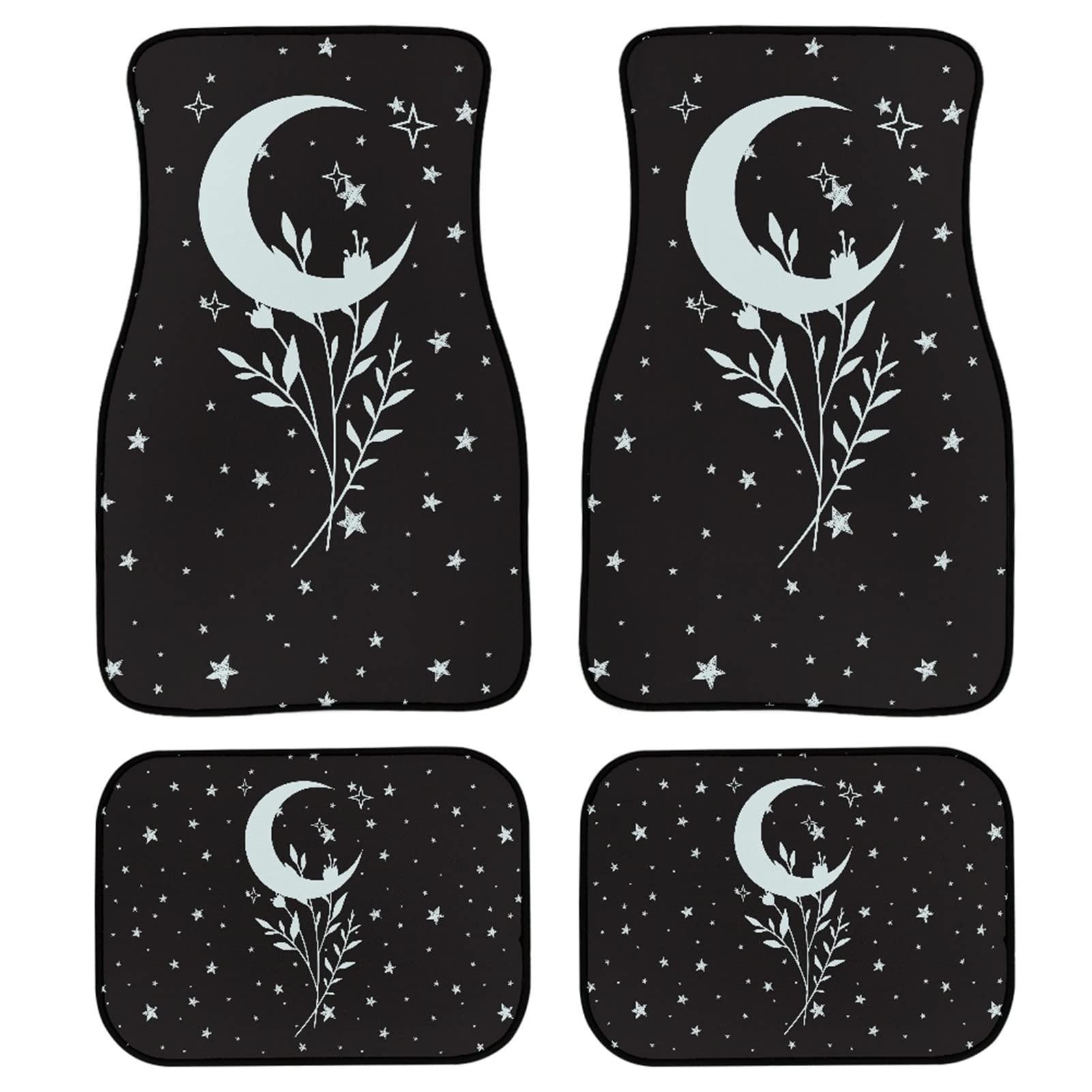YSTARDREAM Star Moon Teppichschutzmatte Autozubehör für Damen Herren vorne und hinten Auto Fußmatten 4er Set Universal Passform rutschfest waschbar und leicht zu reinigen YSTARDREAM Star Moon Teppichschutzmatte Autozubehör für Damen Herren vorne und hinten Auto Fußmatten 4er Set Universal Passform rutschfest waschbar und leicht zu reinigen von Ystardream