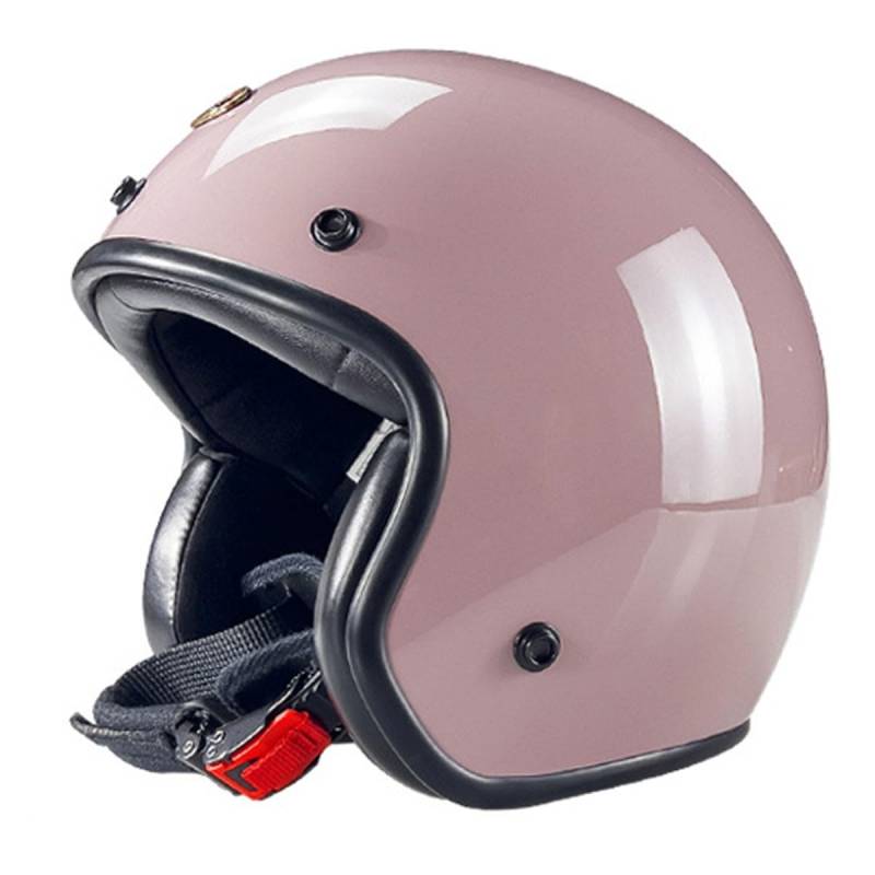 Motorradhelm Retro Halbhelm Chopper Helm ECEDOT Zertifizierung 3/4 Vintage Deutscher Stil Halbschale Jethelm Für Herren Damen Mit Schnellverschluss Offenem Helm Rollerhelm 14,L:59-60CM von YuanLiang