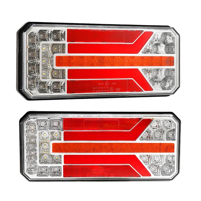 Yuanjoy 2 Stück Rücklicht Anhänger, 12 V/24 V LED Anhängerbeleuchtung, LKW Rückleuchte Superhell Wasserdichtes Rücklicht mit E-mark von Yuanjoy