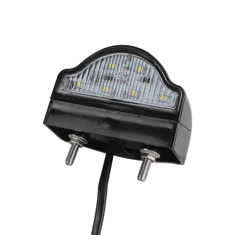 Yuanjoy 1pcs LED Wasserdicht Kennzeichenleuchte 12V 24V für KFZ Anhänger Motorrad Universal Kennzeichenbeleuchtung Nummernschildbeleuchtung ECE-Zertifizierung von Yuanjoy