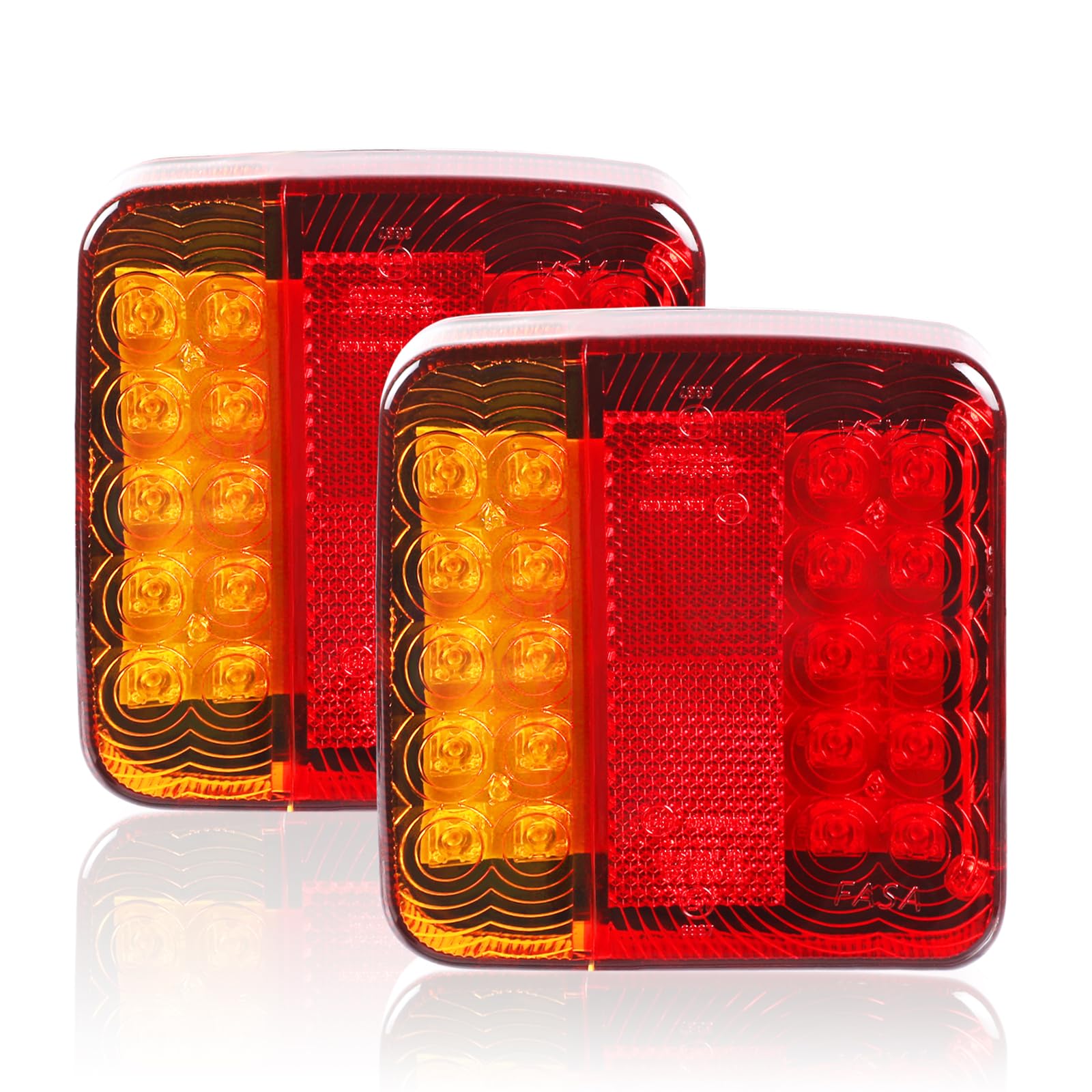 Yuanjoy LED Rückleuchten Anhänger, 2er Pack Universal Rückleuchten, 12V Wasserdicht Superhelles Rücklicht für PKW Traktor Landwirtschaftliches Beleuchtung Yuanjoy LED Rückleuchten Anhänger, 2er Pack Universal Rückleuchten, 12V Wasserdicht Superhelles Rücklicht für PKW Traktor Landwirtschaftliches Beleuchtung von Yuanjoy