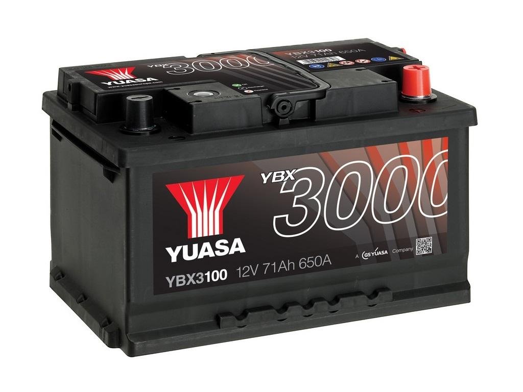 AUTOBATTERIE YUASA YBX 3100-71Ah 12V 650A (EN) von Yuasa