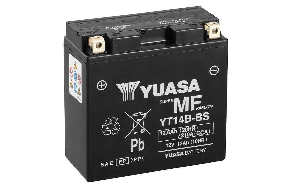 Batterie YUASA YT14B-BS vormontiert Yamaha FZS FAZER 1000 2001>2005 von Yuasa