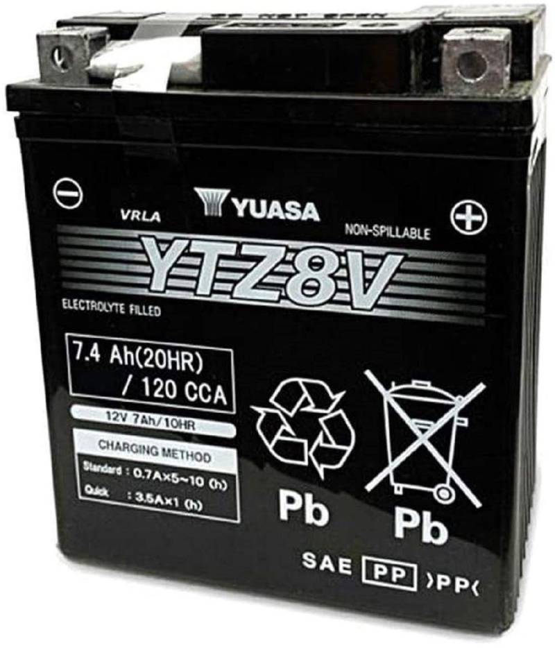 YUASA - YTZ8V AGM Batterie, geschlossen von Yuasa