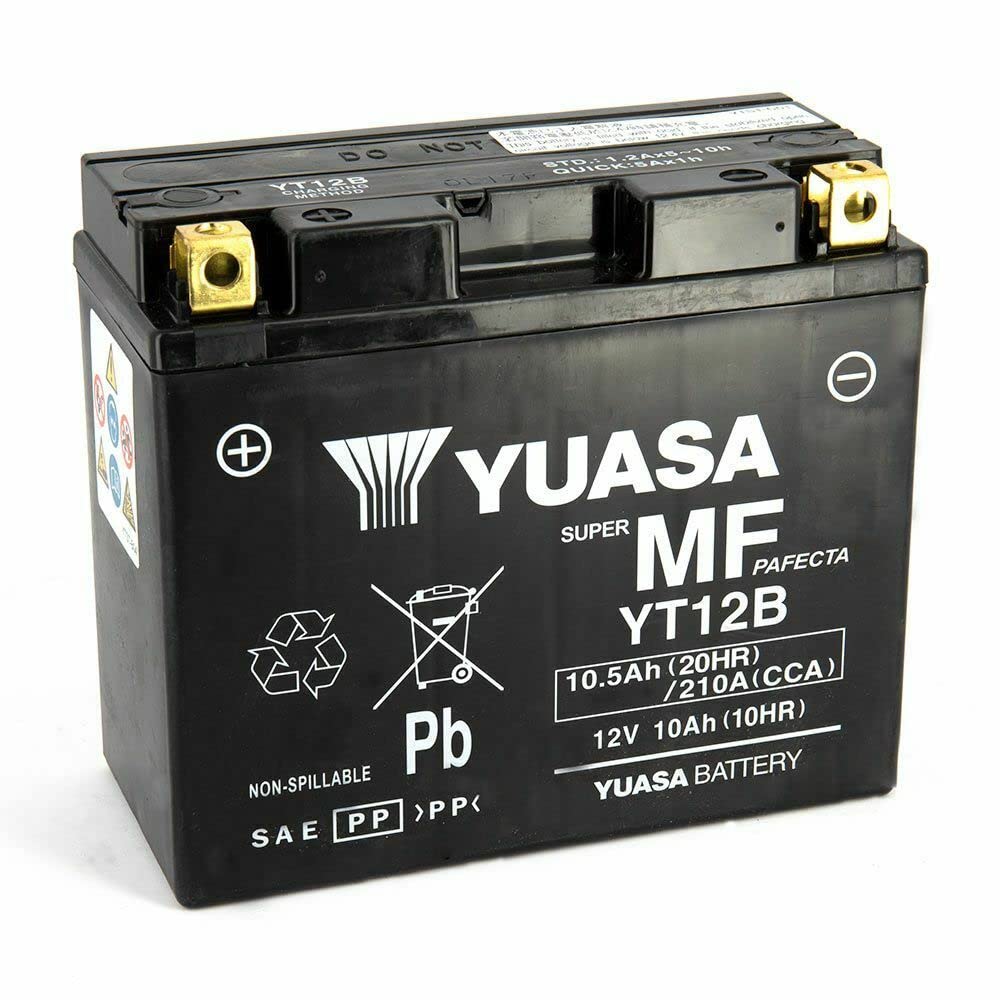 E-BIKERS.IT Yuasa YT12B-BS Batterie YT12B vorgeladen Yamaha XJ6 Diversion DRUG Star 650 von Yuasa