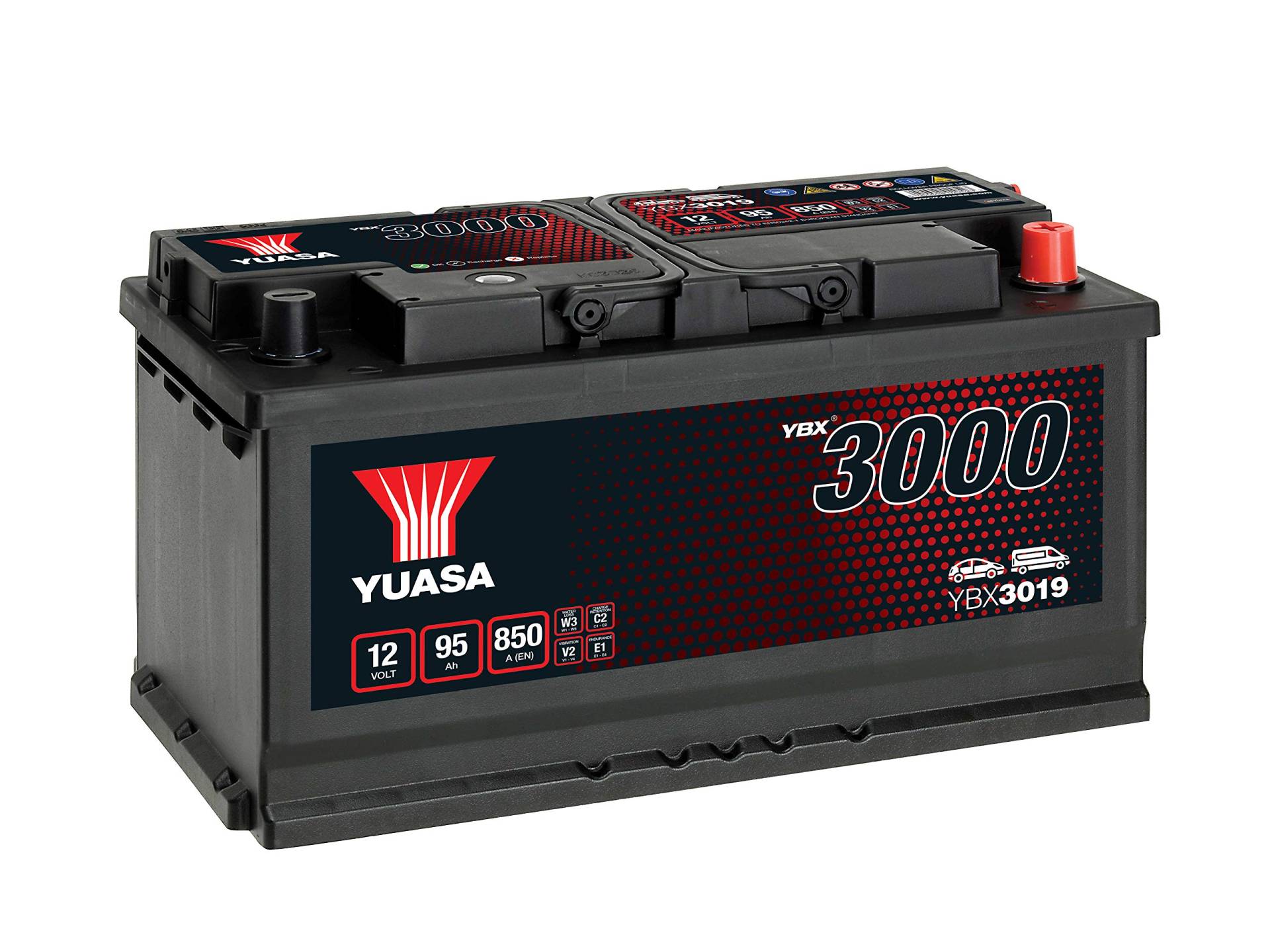 YBX3019 Yuasa SMF Autobatterie 12V 95Ah von Yuasa