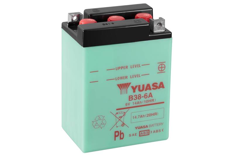 YUASA BATTERIE B38-6A offen ohne Saeure von Yuasa