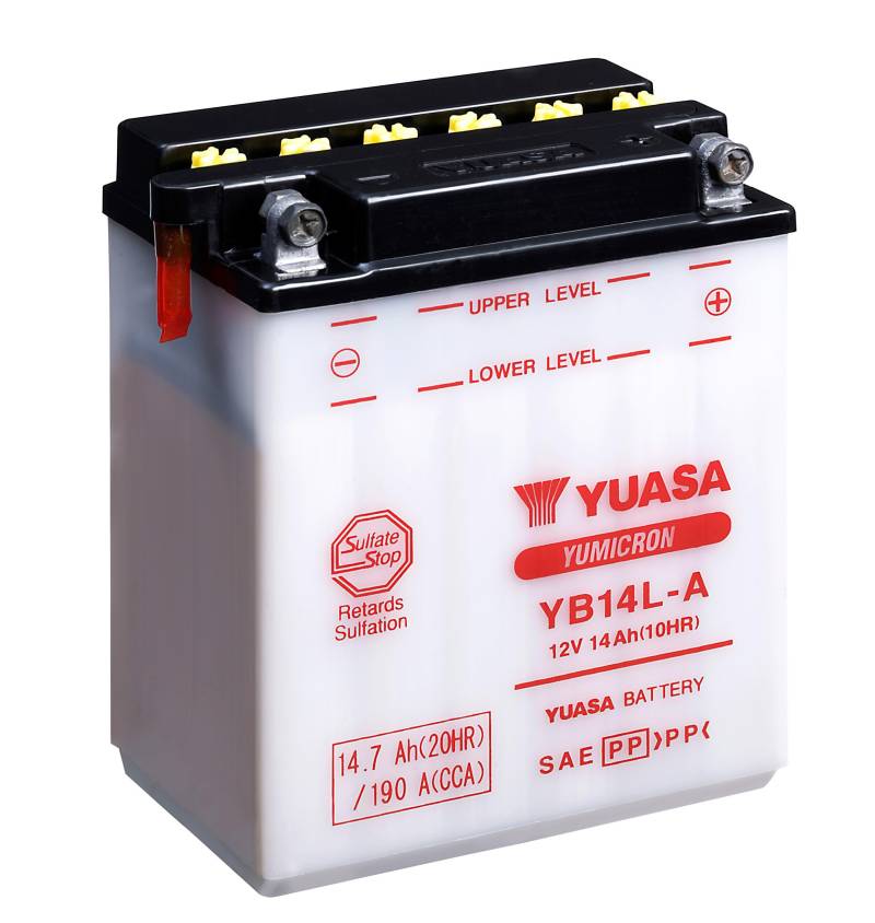 YUASA BATTERIE YB14L-A offen ohne Saeure von Yuasa