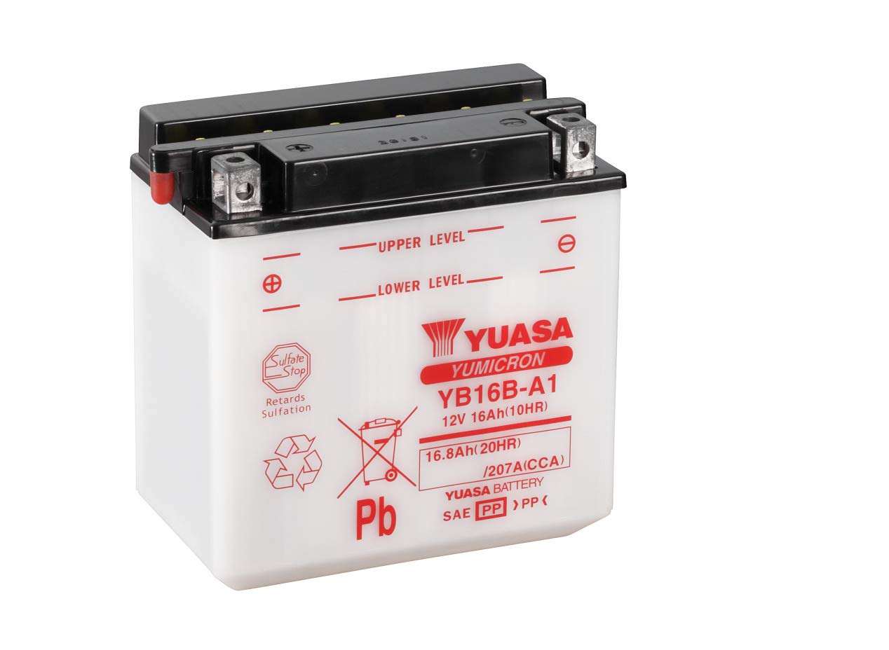 YUASA BATTERIE YB16B-A1 offen ohne Saeure YUASA BATTERIE YB16B-A1 offen ohne Saeure von Yuasa
