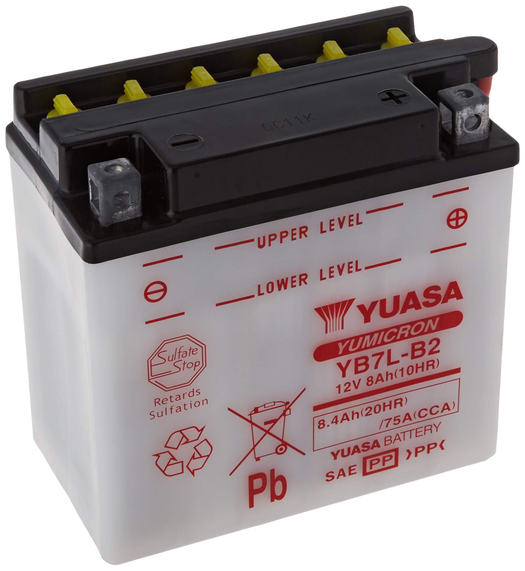 YUASA BATTERIE YB7L-B2 offen ohne Saeure von Yuasa