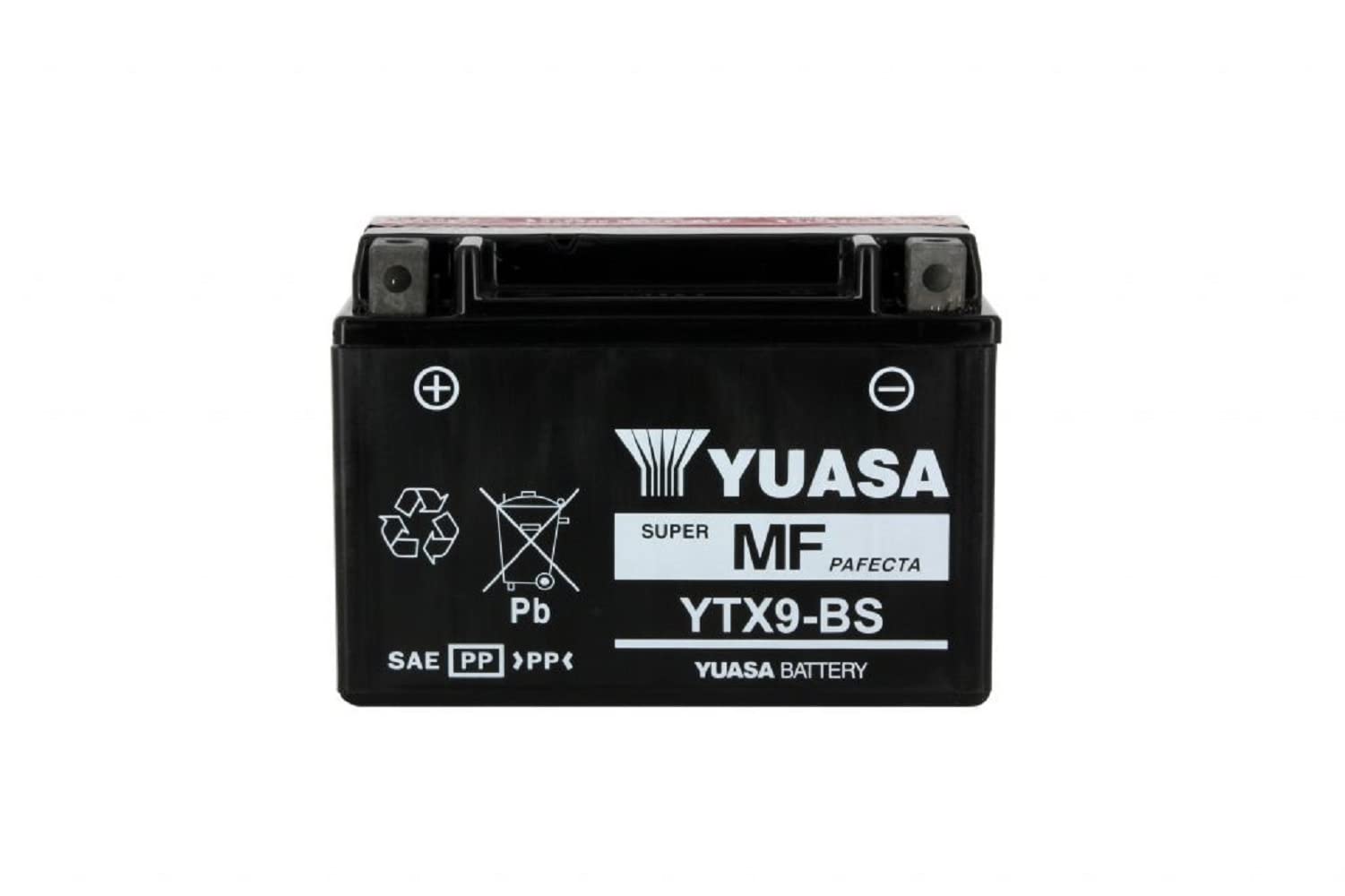 Yuasa YTX9-BS Wartungsfreie Batterie, 12V, 150mm x 87mm x 105mm von Yuasa
