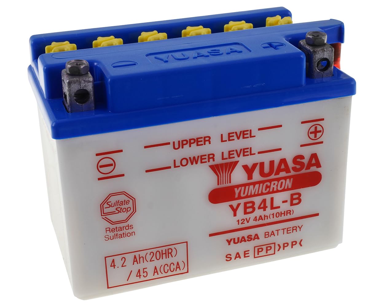 Yuasa Moto YB4L-B Battery Without Acid Pack von Yuasa